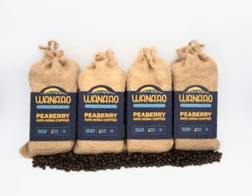 Wana'ao Kona Peaberry Coffee gift bag