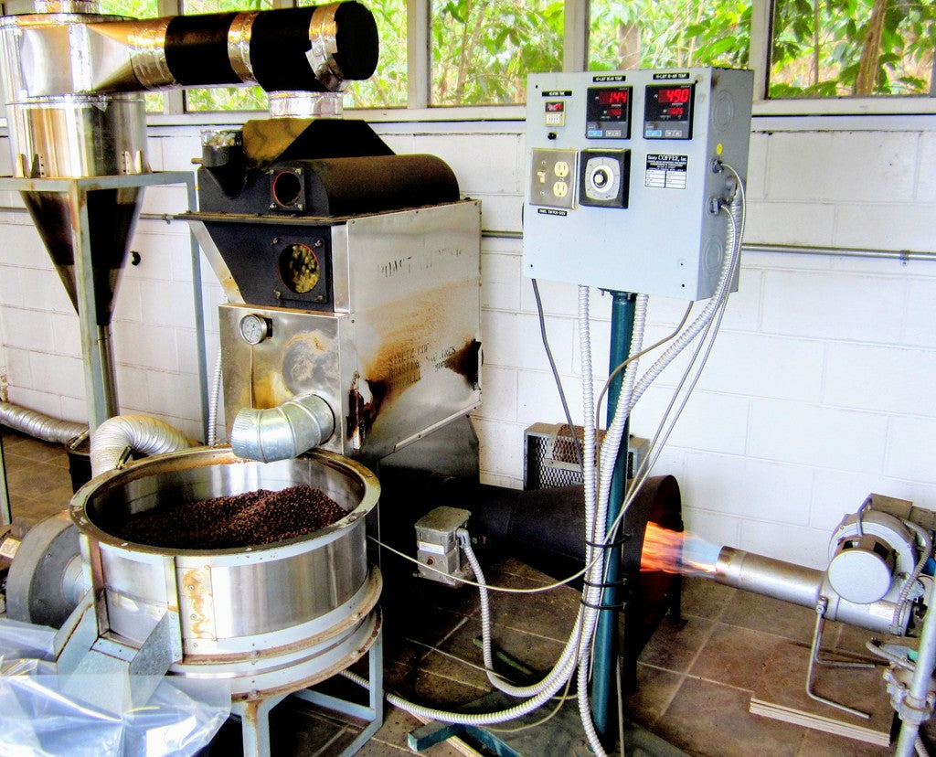 How do we roast our 100% Kona Coffee at Wana'ao?