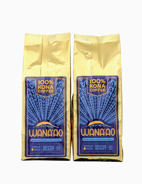 Two 7oz bags of Kona Coffee