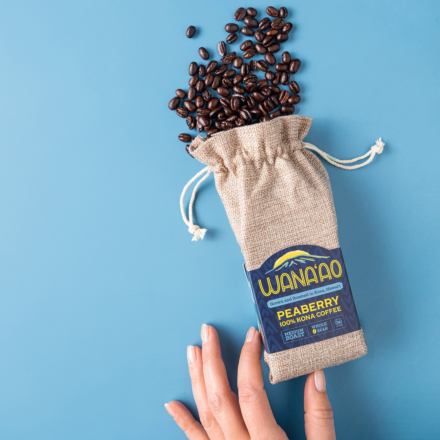 4oz Bag of 100% Kona Peaberry Coffee